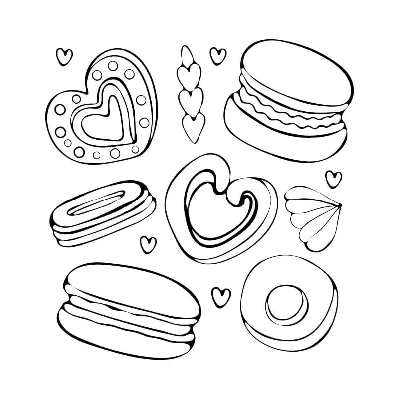 imprimer coloriage Macaron