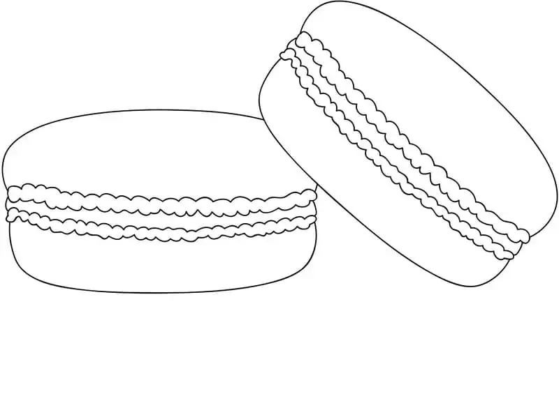 imprimer coloriage Macaron gratuit