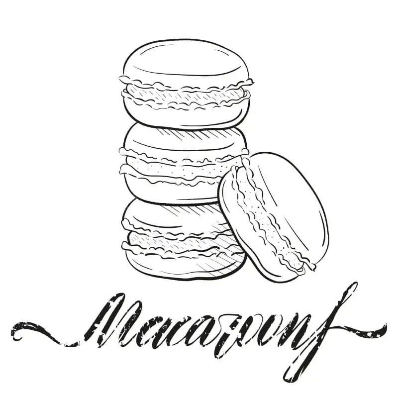 coloriage Macaron à imprimer gratuitement pdf