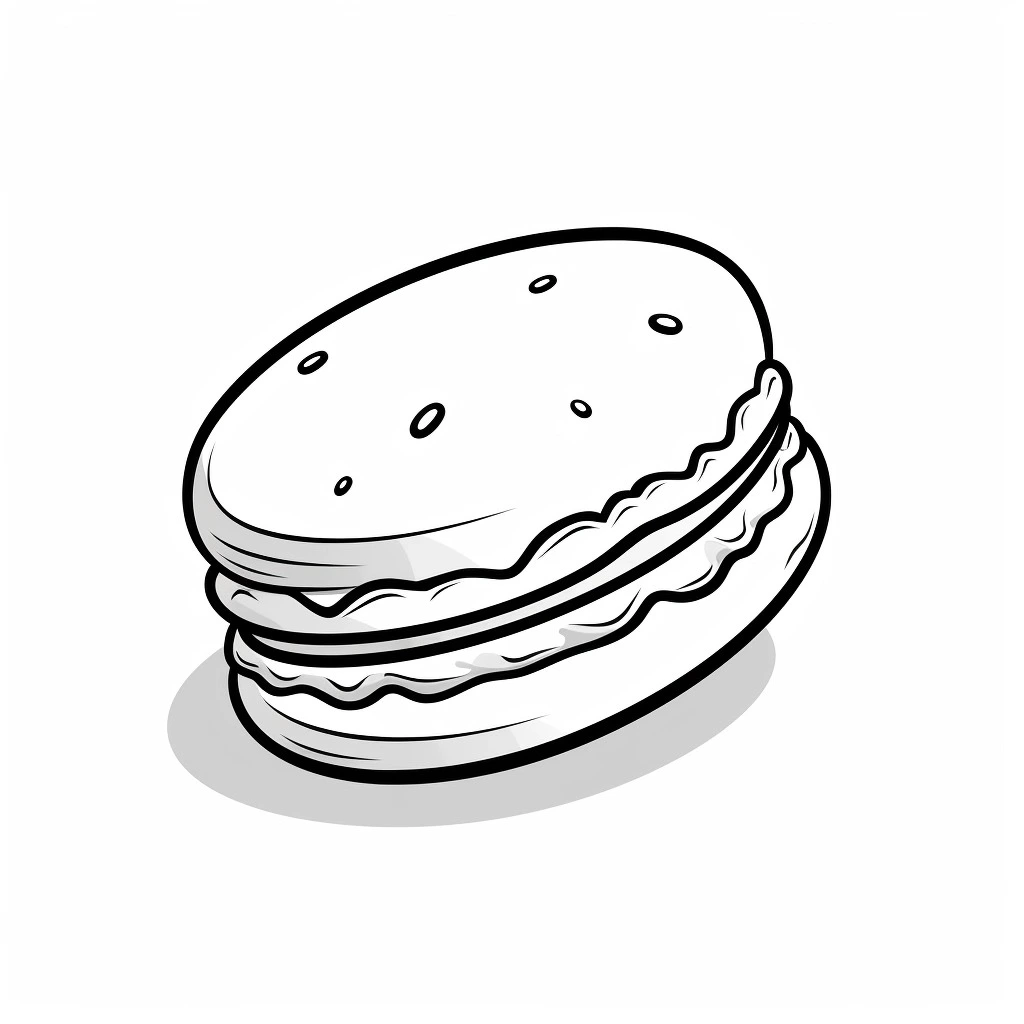 coloriage Macaron pour enfant à imprimer