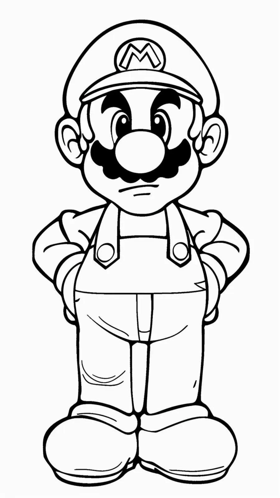 coloriage Mario à imprimer pour enfants