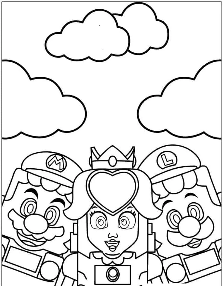 coloriage Mario et dessin a imprimer