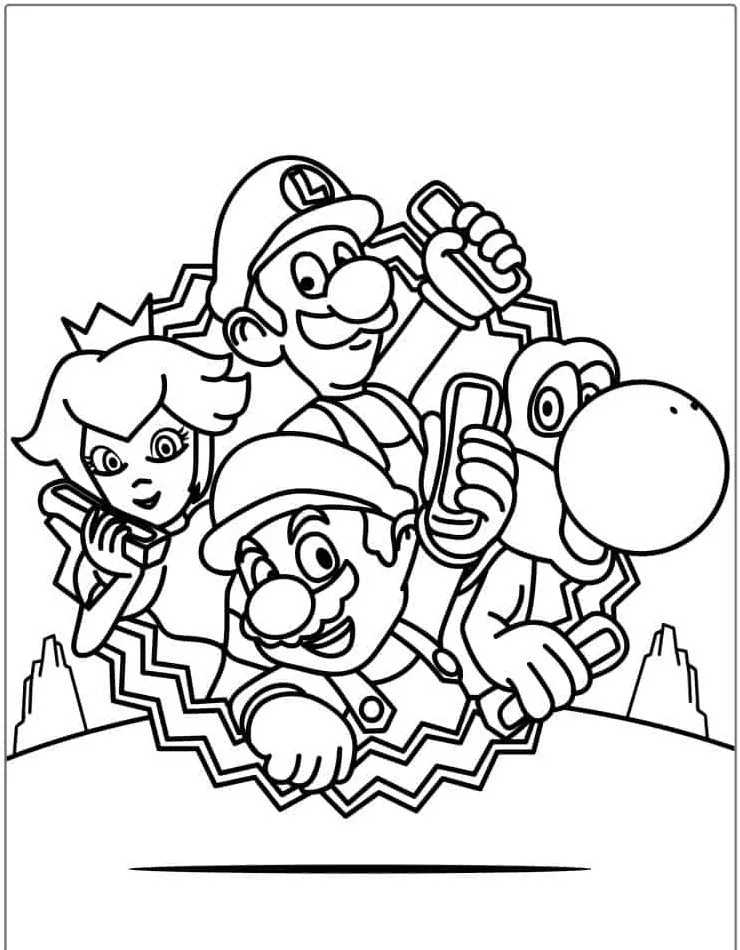 coloriage Mario et dessins 1