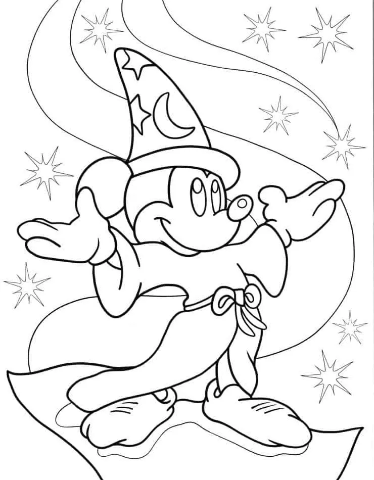 coloriage Mickey Mouse pour enfant à imprimer