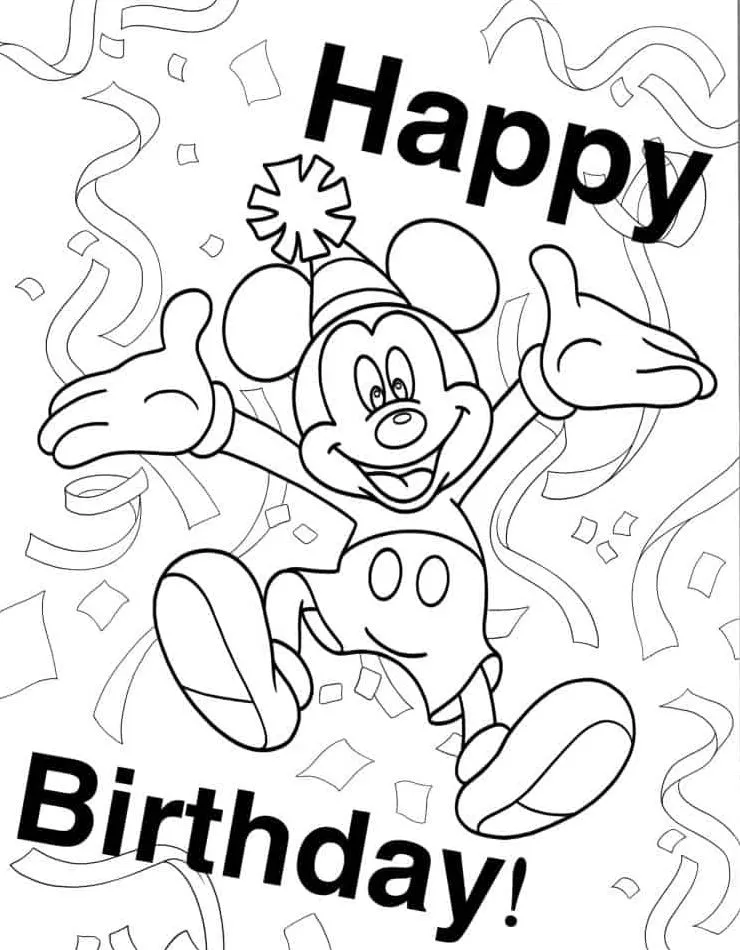 coloriage Mickey Mouse gratuit