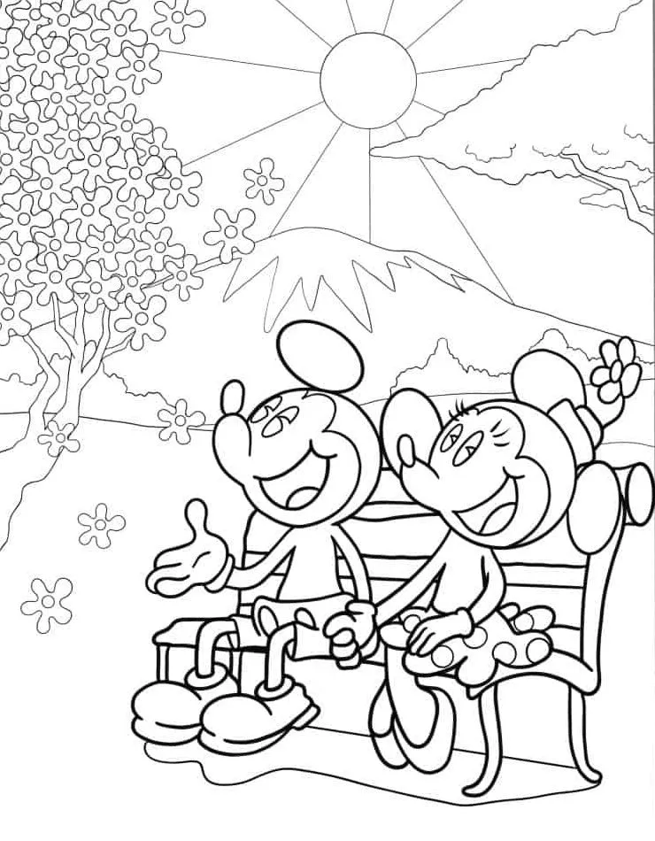 télécharger coloriage Mickey Mouse gratuit