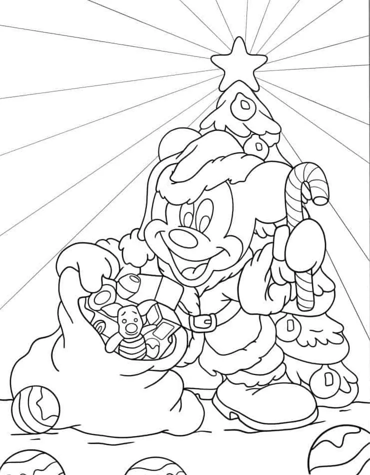 imprimer coloriage Mickey Mouse