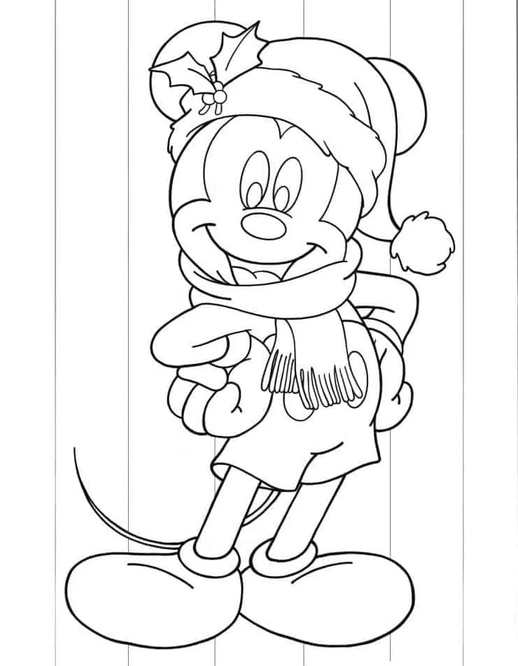 coloriage Mickey Mouse à imprimer pour enfants