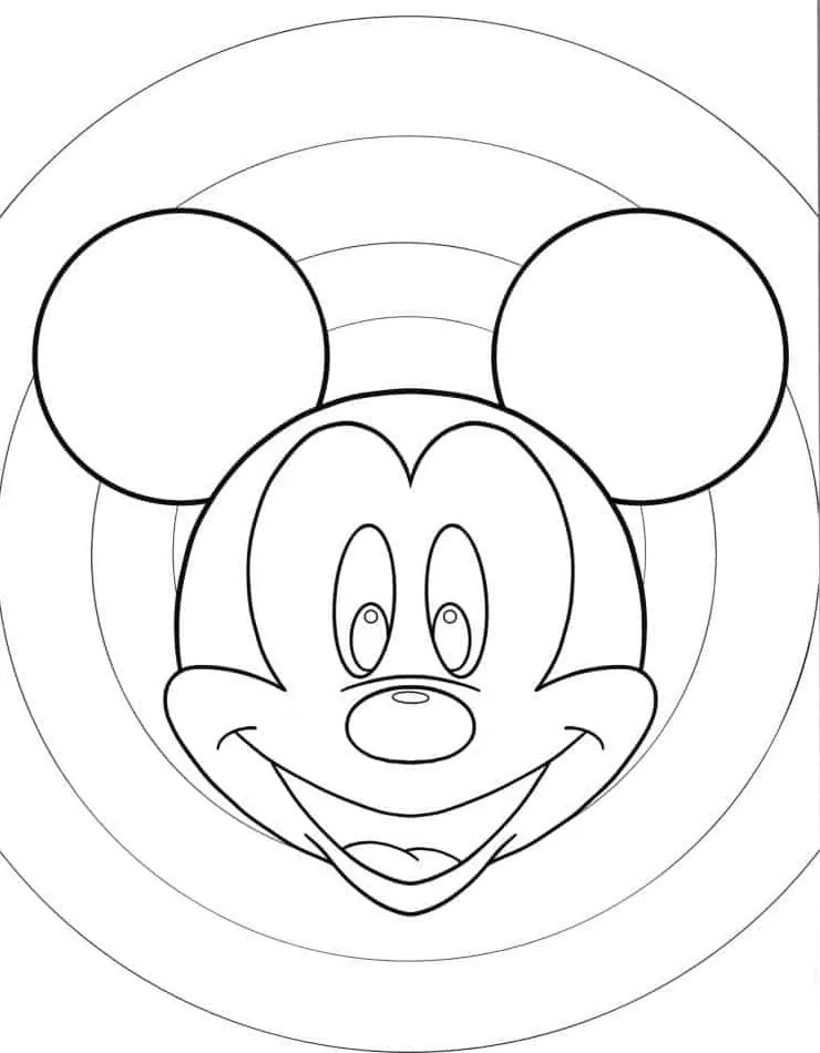 coloriage Mickey Mouse educatif pour enfant