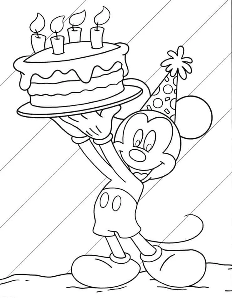 coloriage Mickey Mouse pour enfant a imprimer gratuit