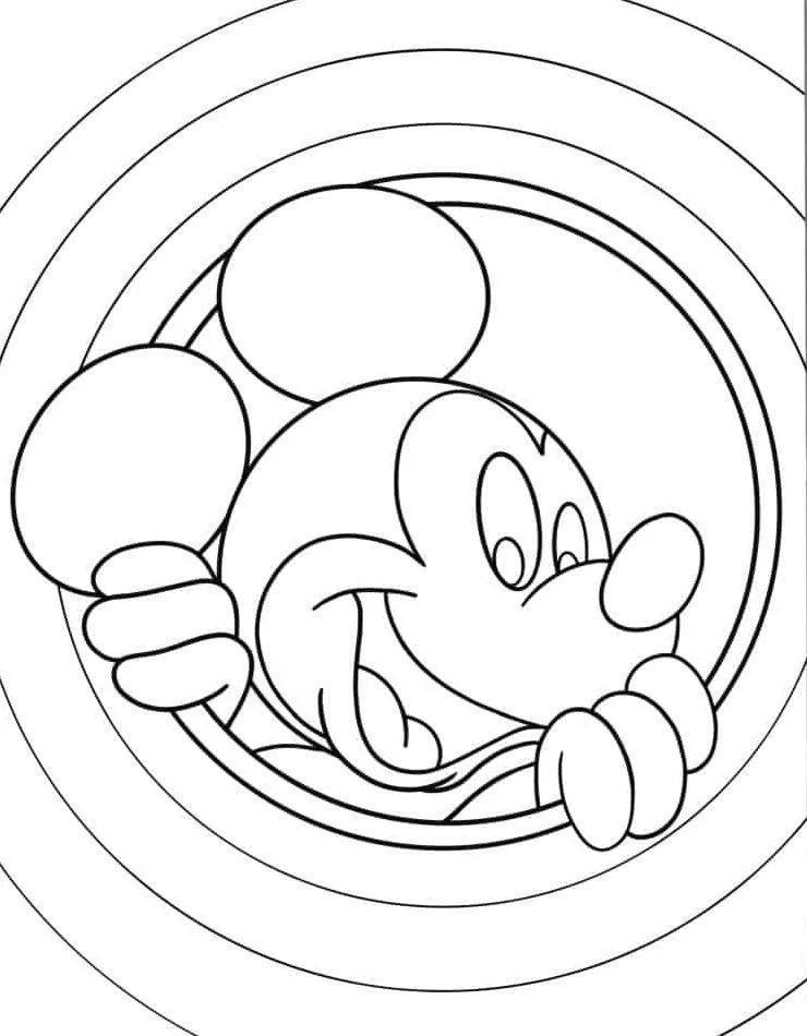 coloriage Mickey Mouse pour enfant de 10 ans 1