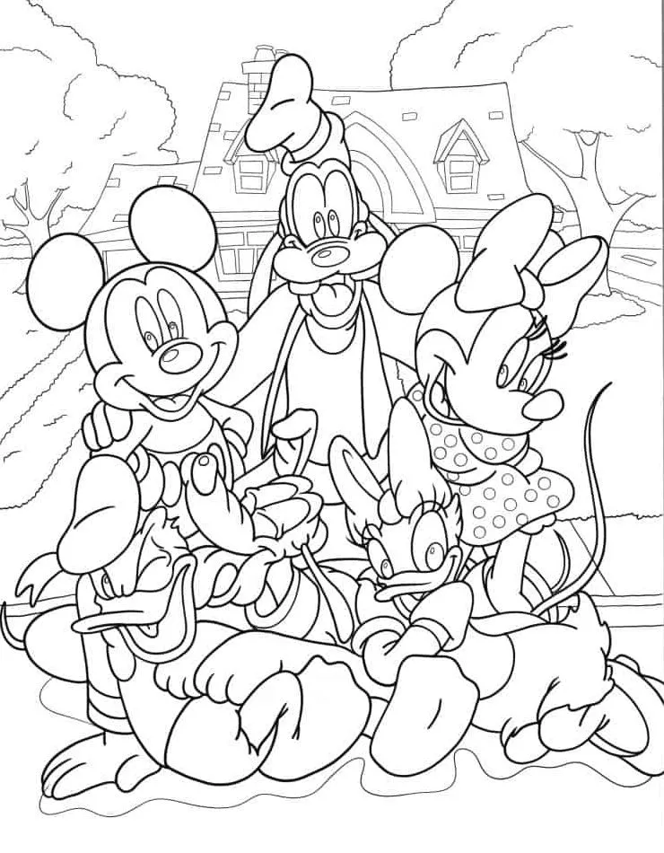 36+ Mickey Mouse para colorear Imprimible gratis para niños.