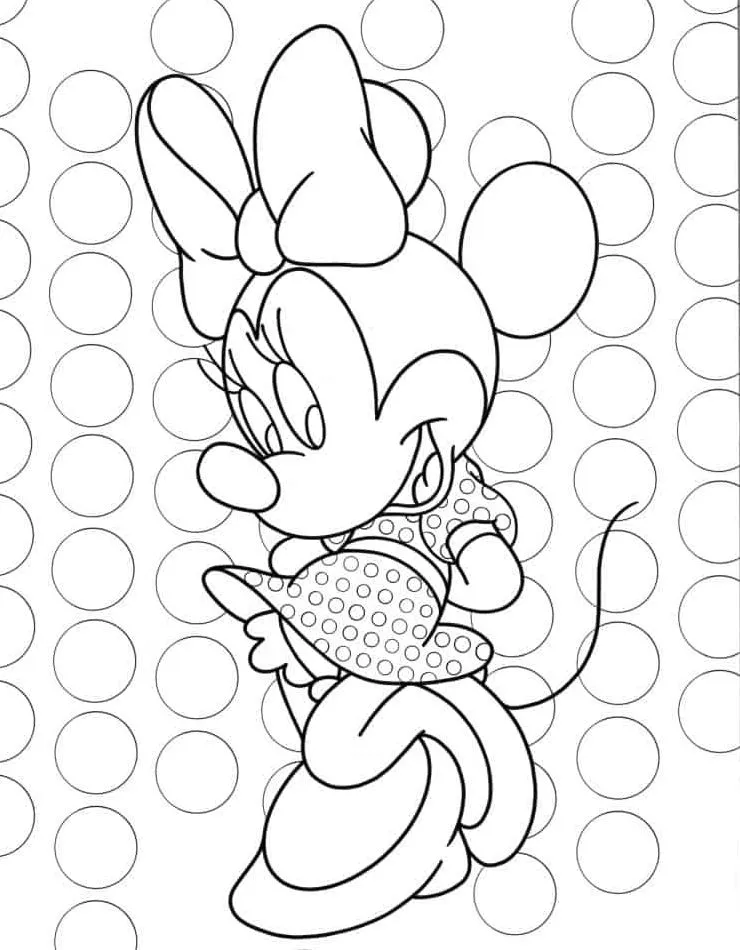 coloriage Mickey Mouse educatif pour enfant 1