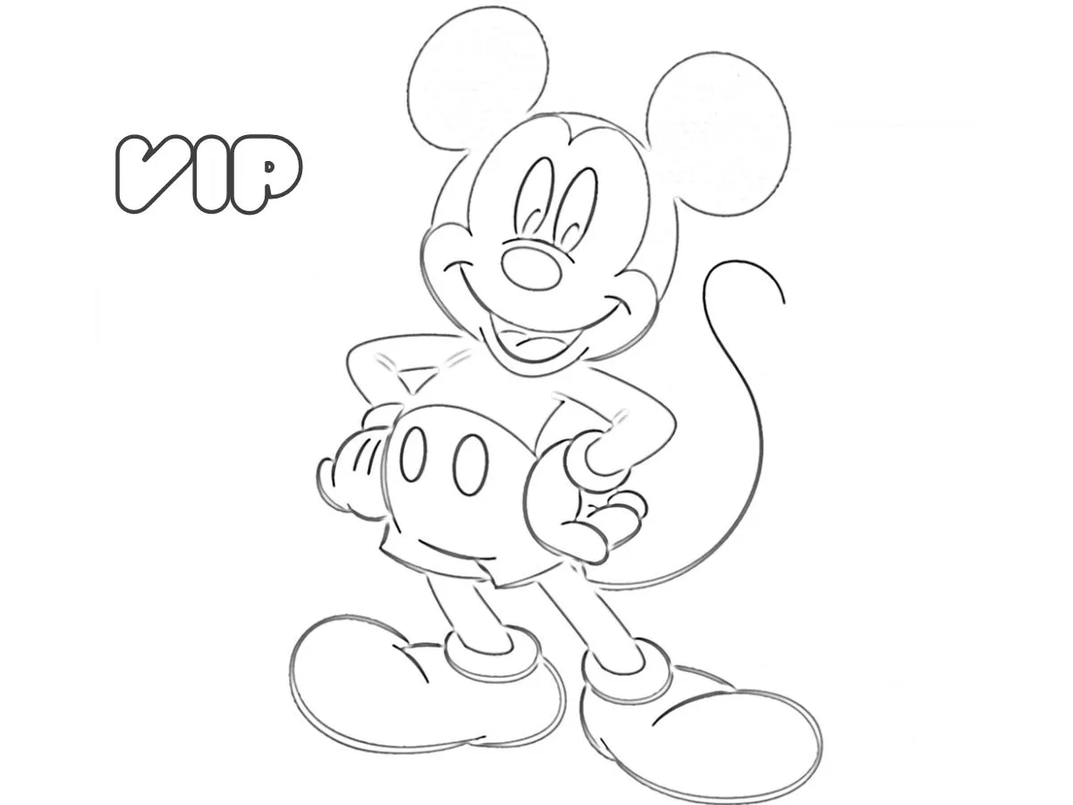 36+ Mickey Mouse para colorear Imprimible gratis para niños.