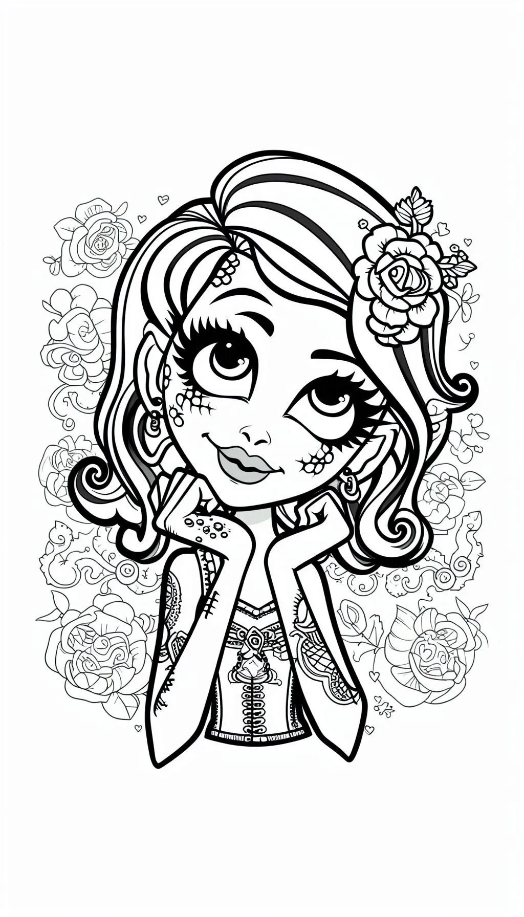 image pour coloriage Monster High enfant