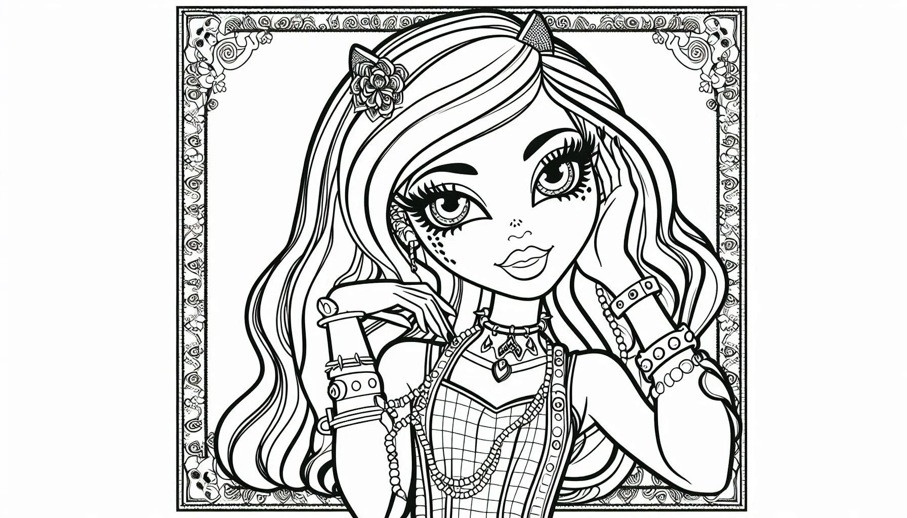 coloriage Monster High à imprimer pour enfant de 9 ans 1