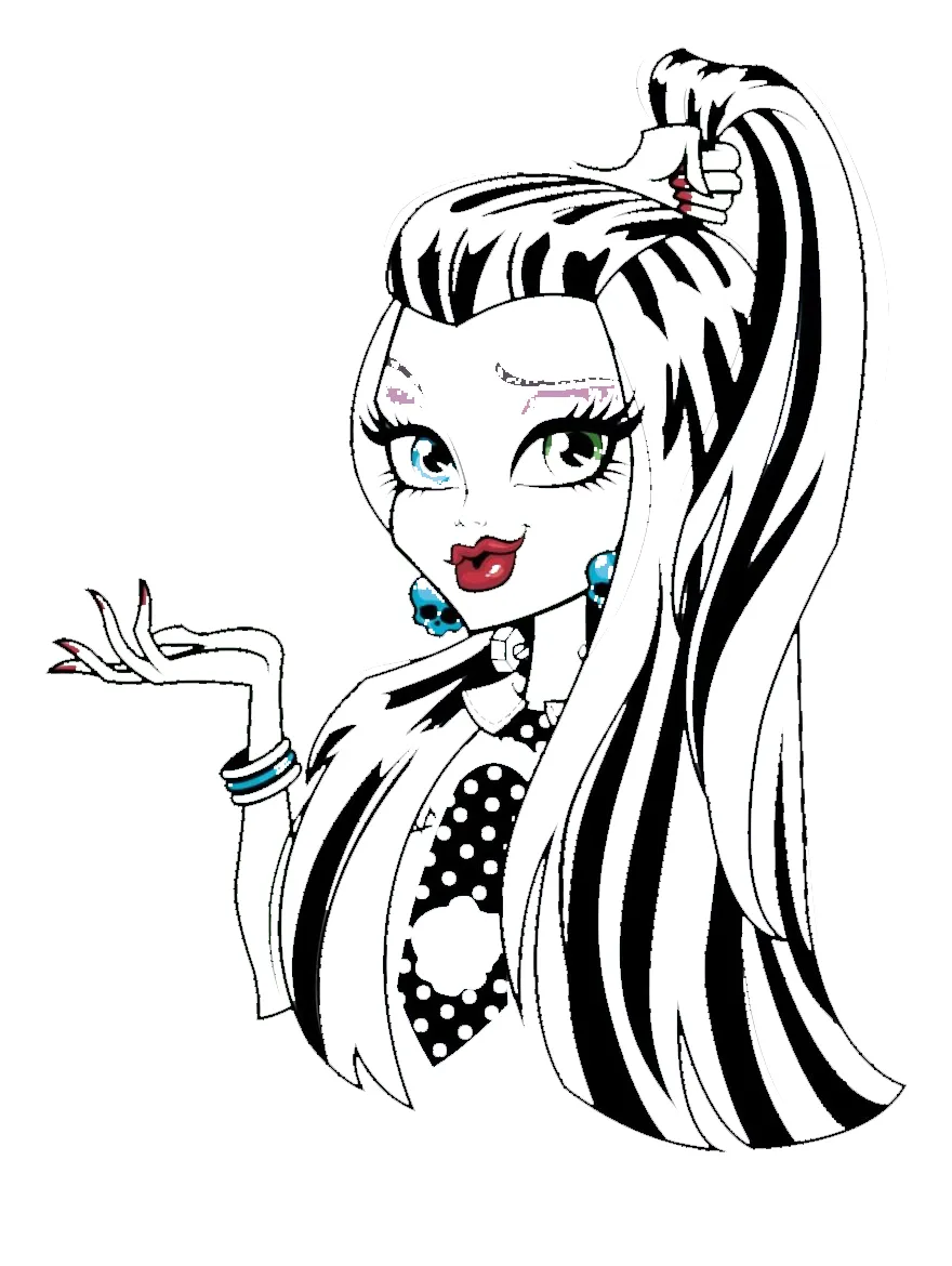 coloriage Monster High à imprimer pour enfant de 9 ans 2