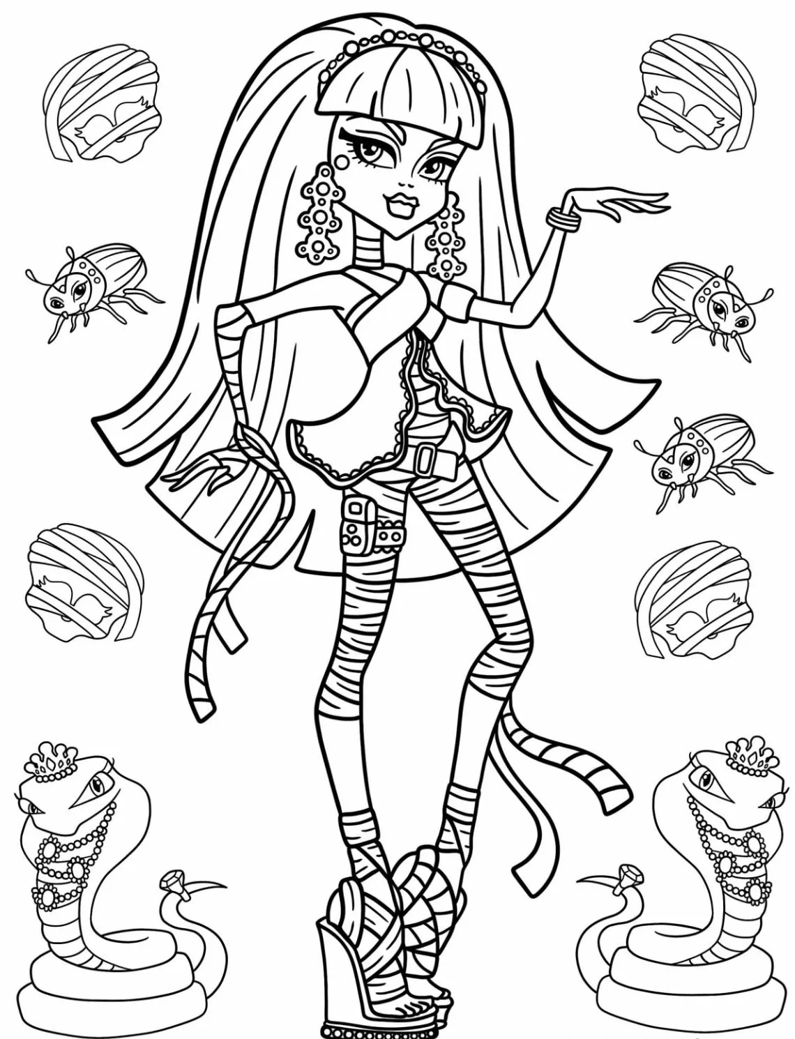 coloriage Monster High à imprimer pour enfants