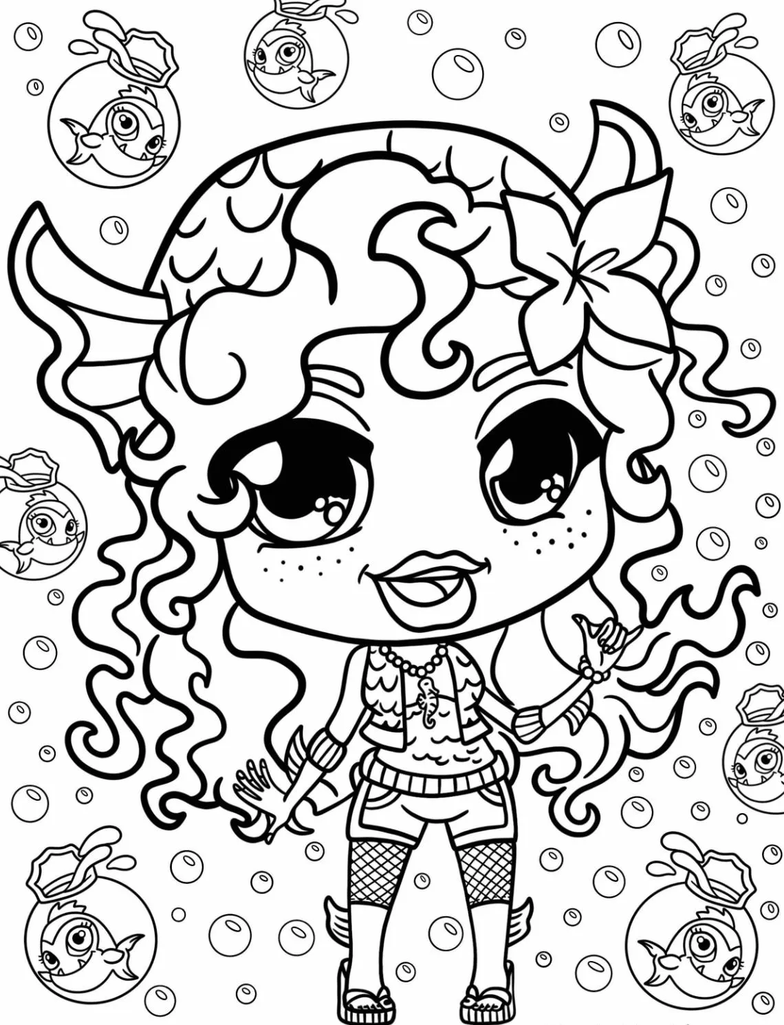 coloriage Monster High à imprimer pour enfant de 2 ans