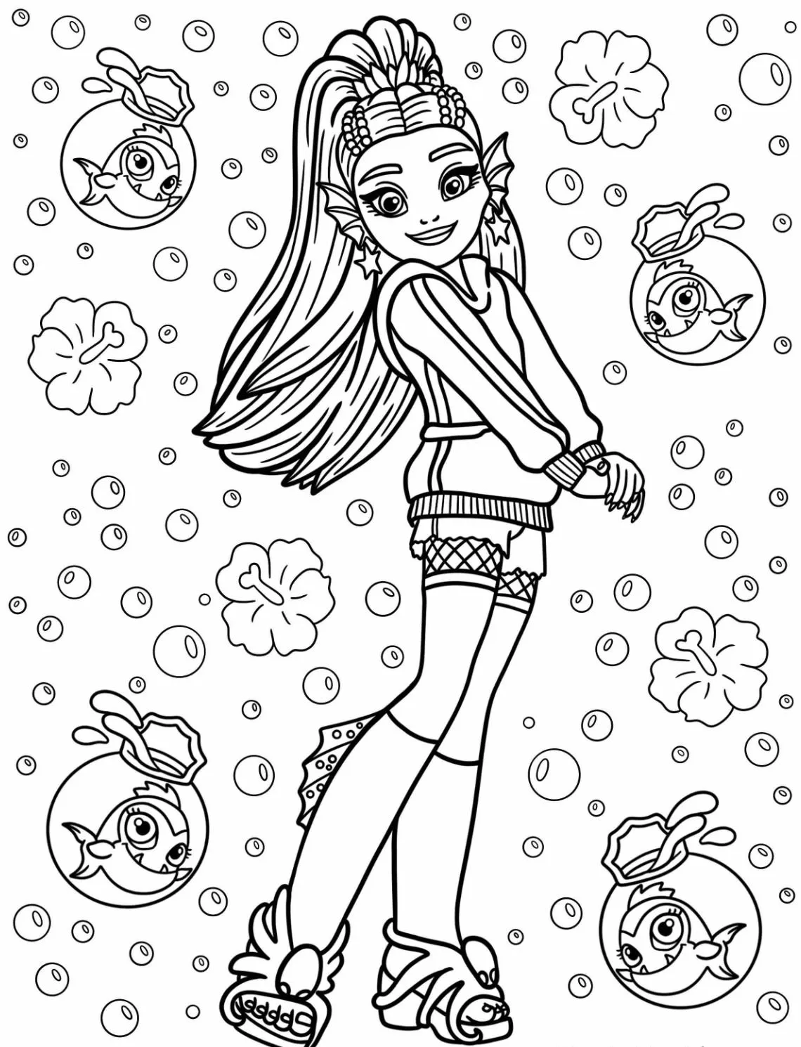 coloriage Monster High à imprimer pdf gratuit 1