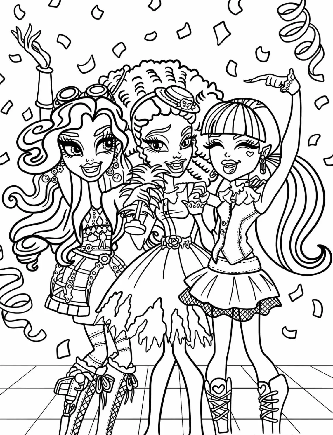 coloriage Monster High d'enfant a imprimer 1