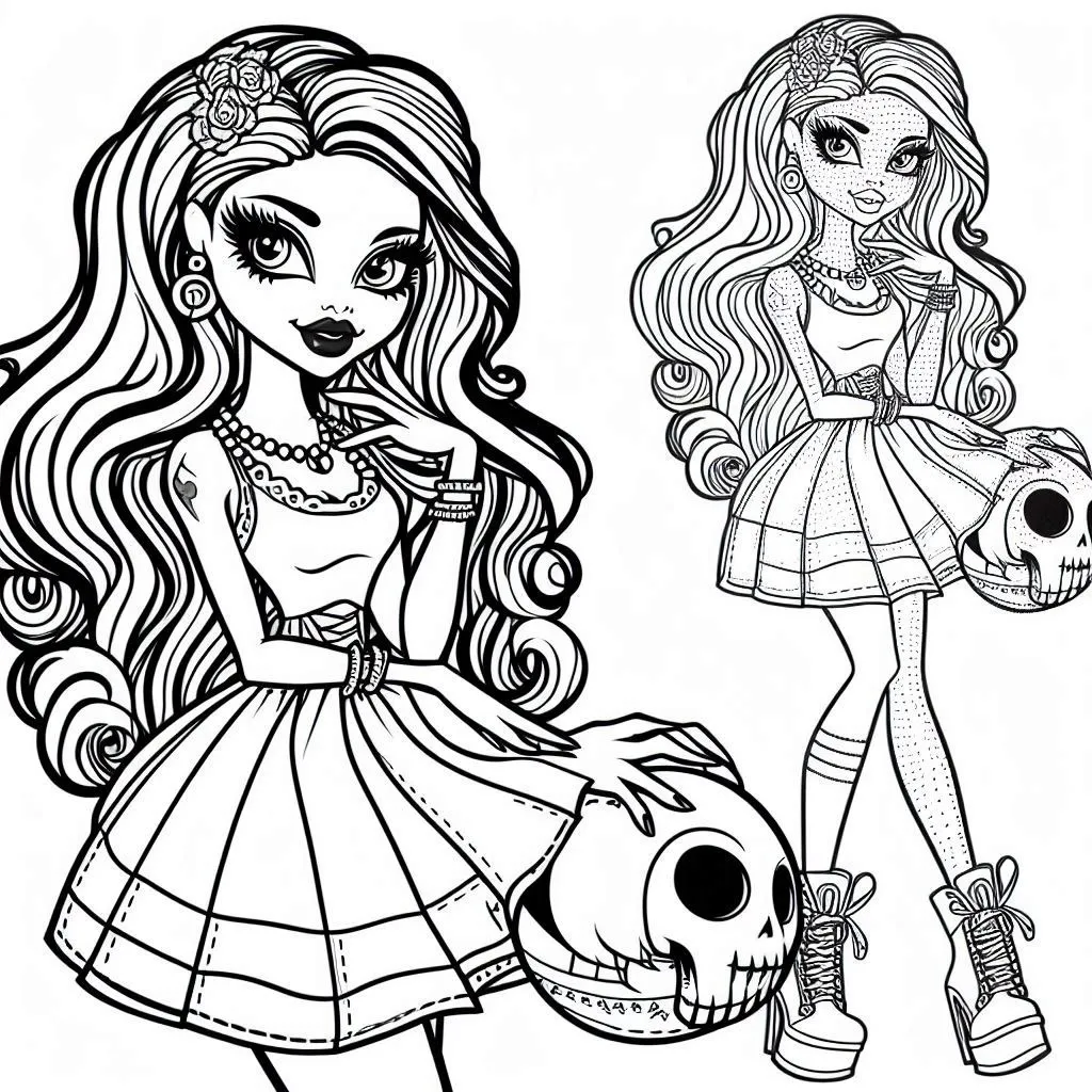 a imprimer coloriage Monster High gratuit