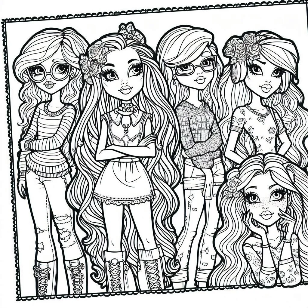 coloriage Monster High d'enfant a imprimer