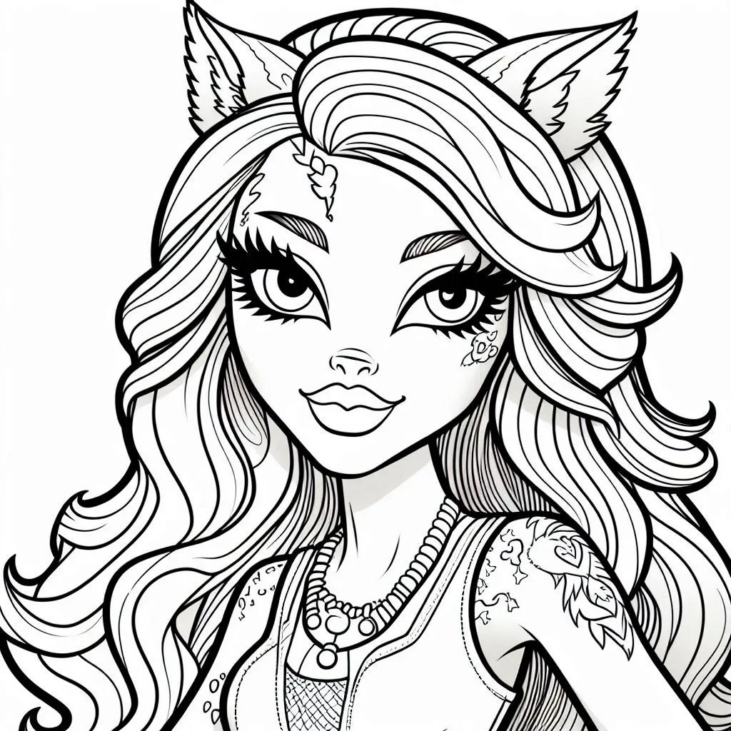 image pour coloriage Monster High enfant 1