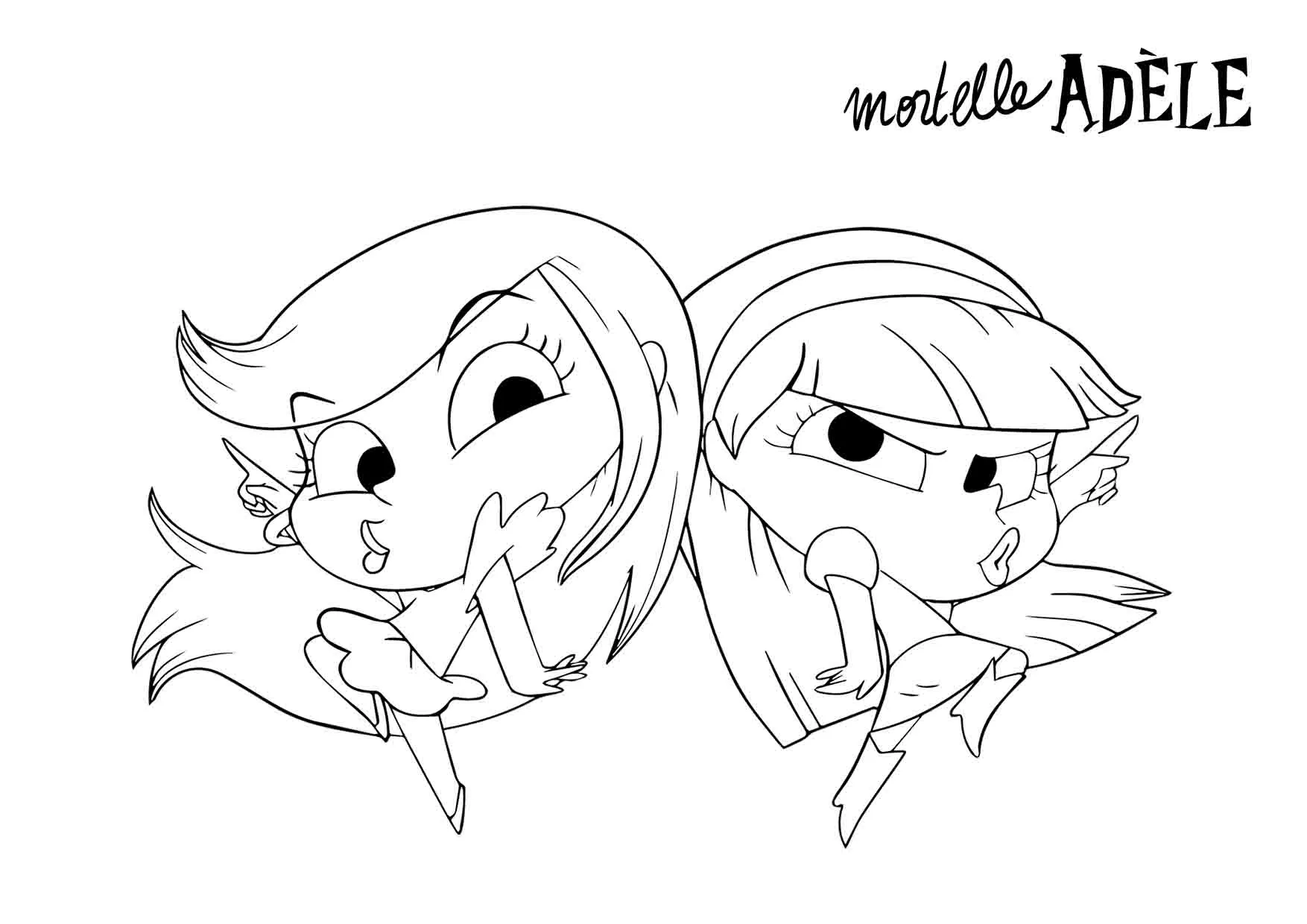 coloriage Mortelle Adele a dessiner en ligne