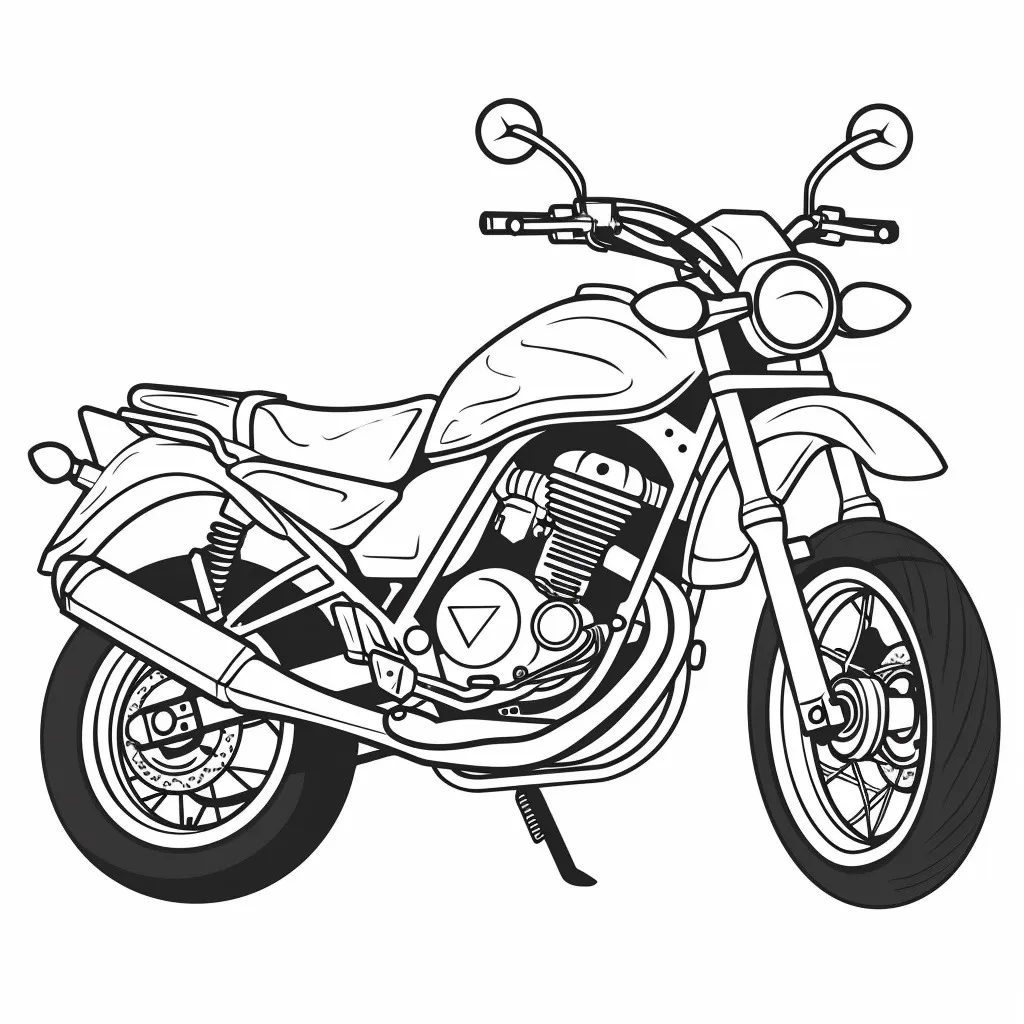 coloriage Moto a telecharger