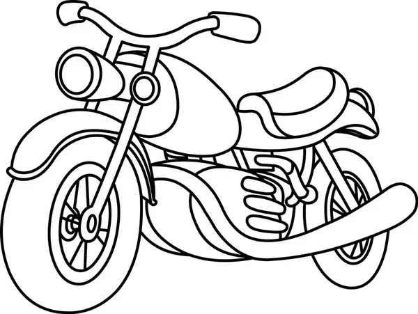 coloriage Moto à imprimer pour enfants