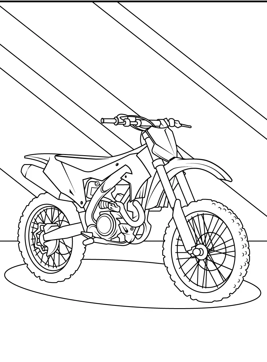 imprimer coloriage Moto gratuit 1