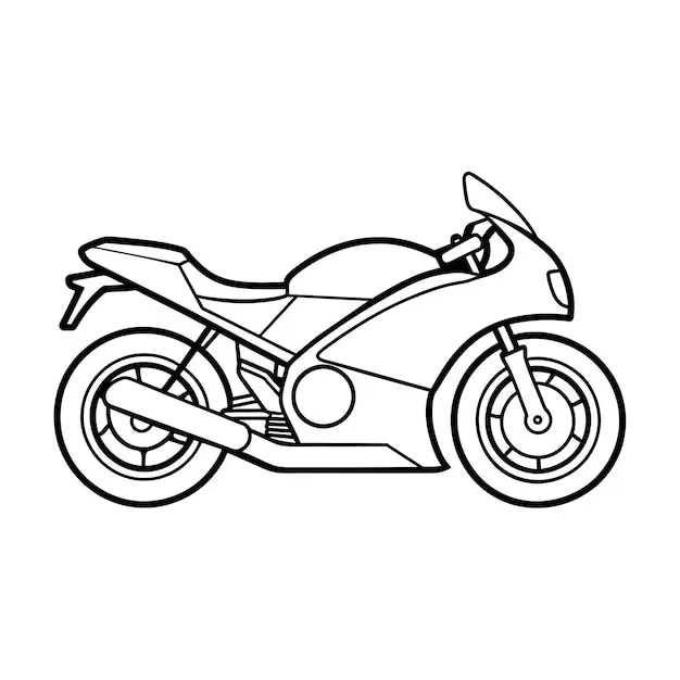 coloriage Moto gratuit