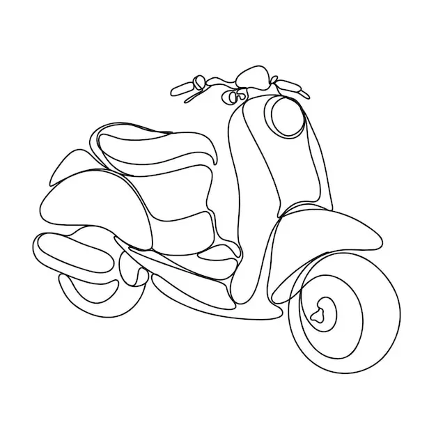 coloriage Moto pour enfant 1