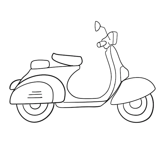 imprimer coloriage Moto