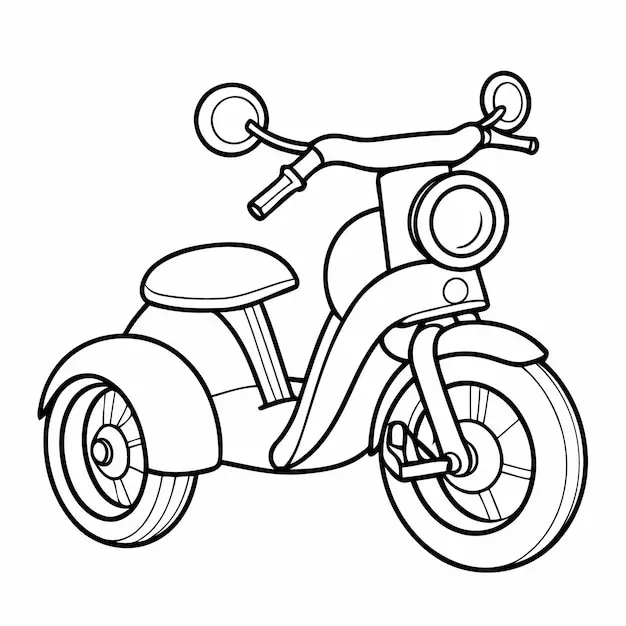 coloriage Moto a dessiner et imprimer