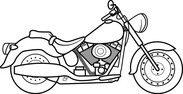 coloriage Moto pour enfant de 10 ans