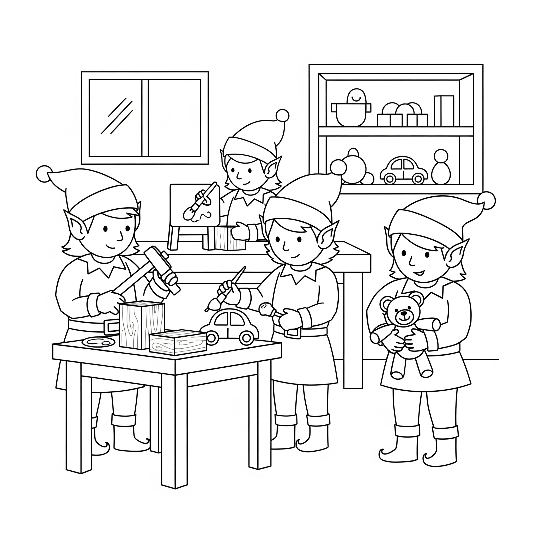 coloriage Noël à imprimer pour enfant de 10 ans