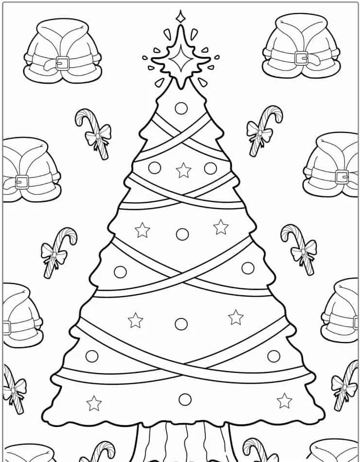 coloriage Noël et apprentissage 1