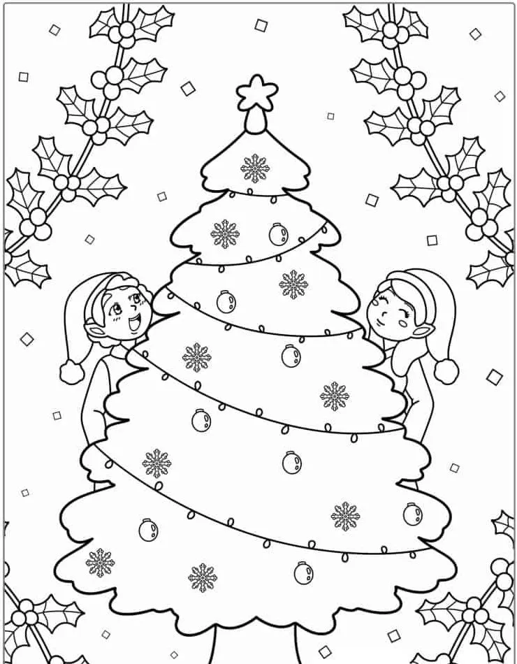 coloriage Noël pour bebe a imprimer