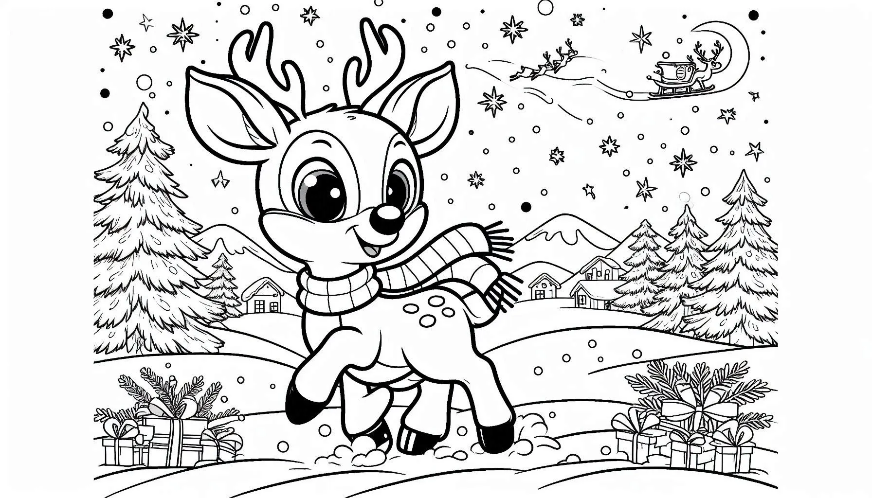 image de coloriage Noël pour enfant