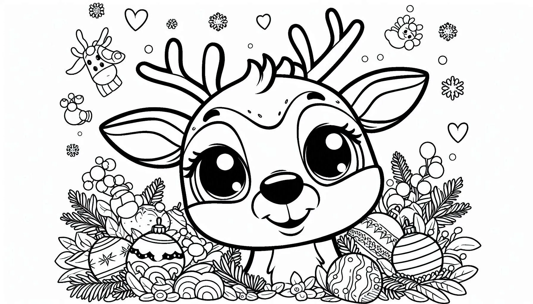 coloriage Noël de pour enfants 1