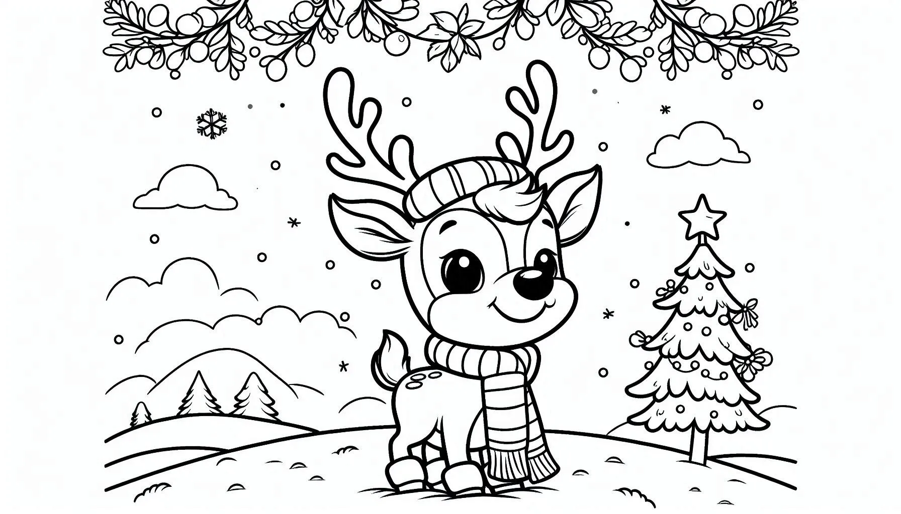 coloriage Noël a dessiner en ligne