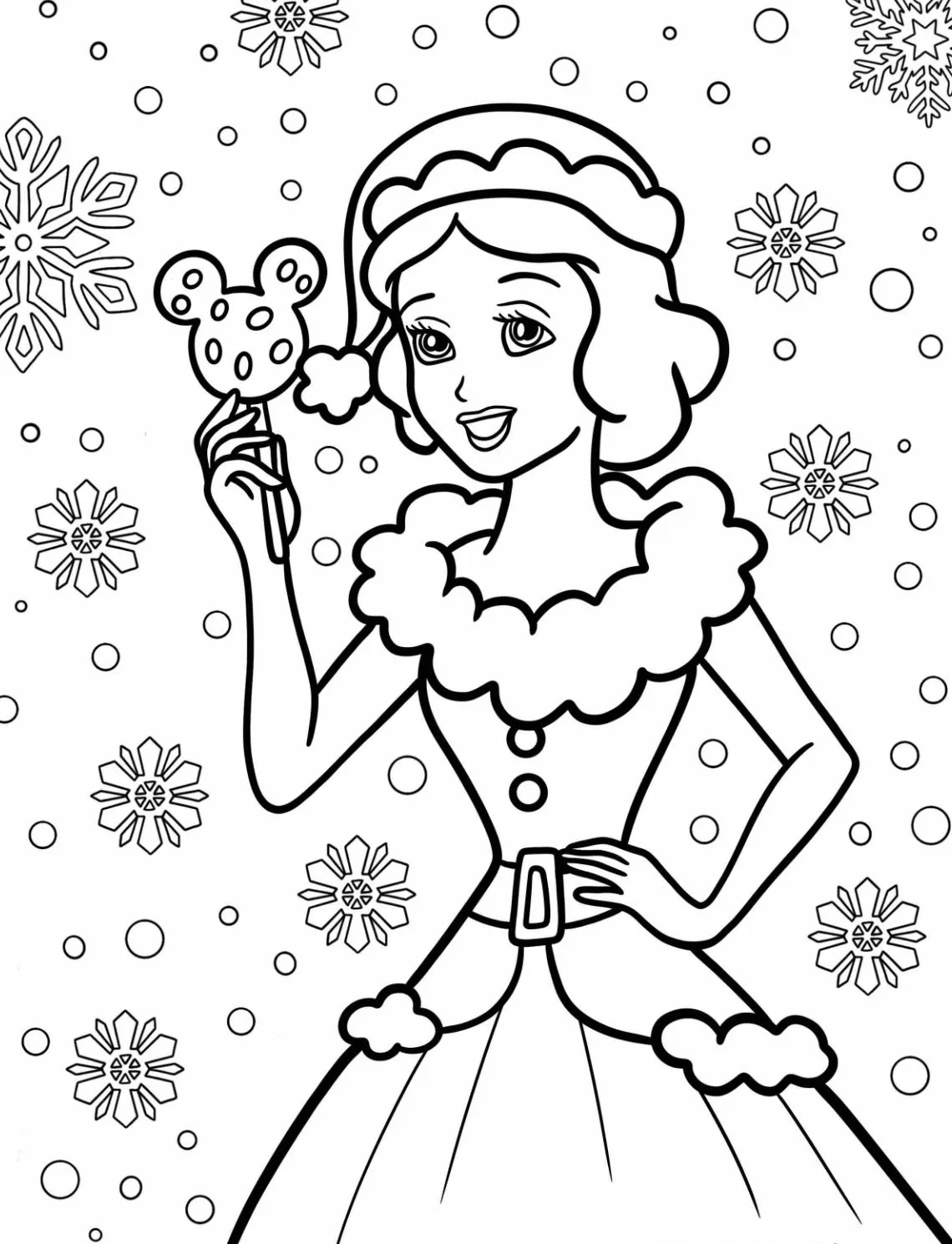 coloriage Noël à imprimer pour enfants 1