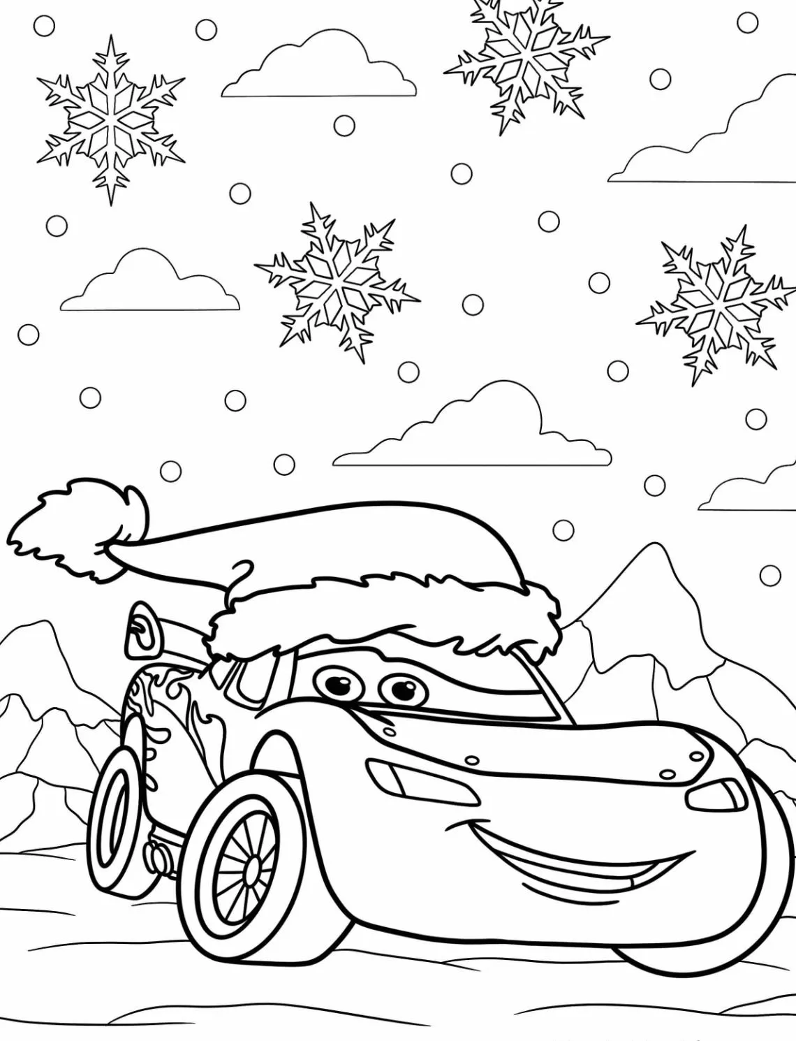 coloriage Noël à imprimer pour enfant de 10 ans