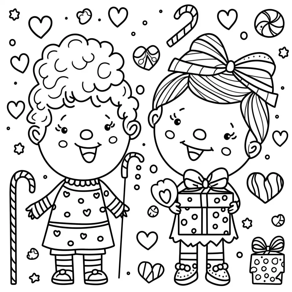 coloriage Noël à imprimer gratuitement pdf 1