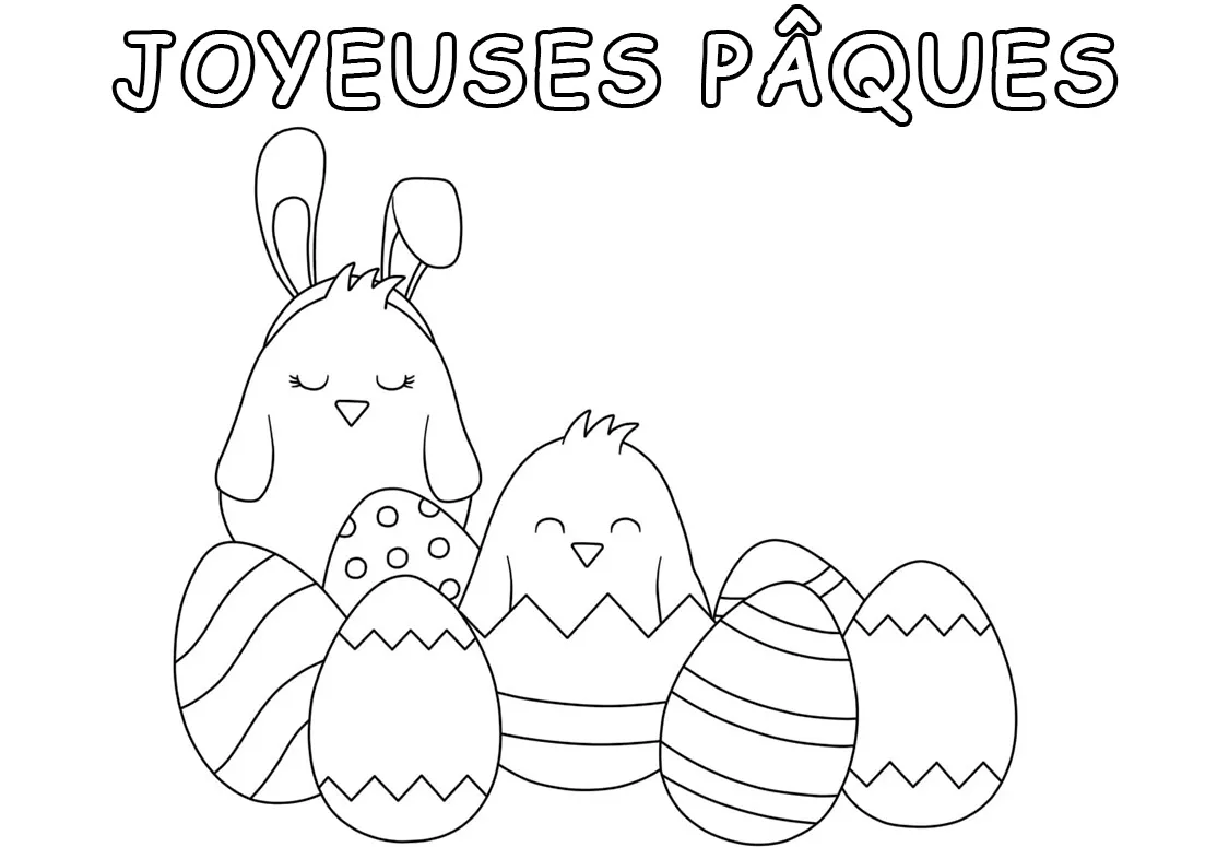 coloriage Pâques à imprimer pdf gratuit