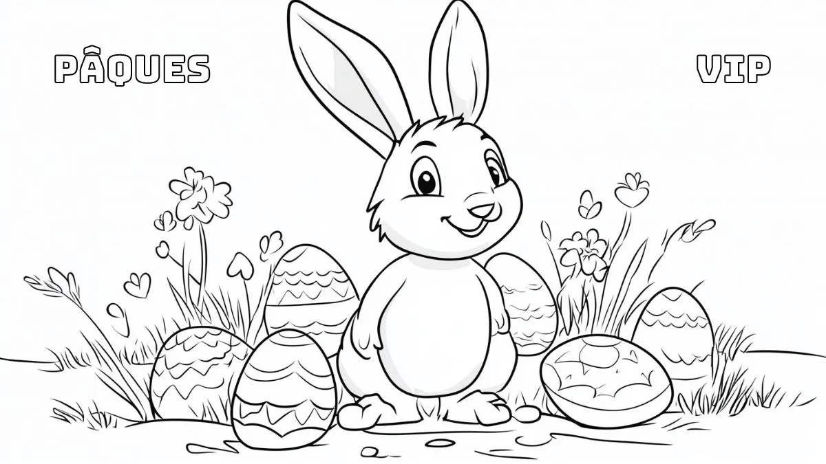 coloriage Pâques pour enfant de 2 ans