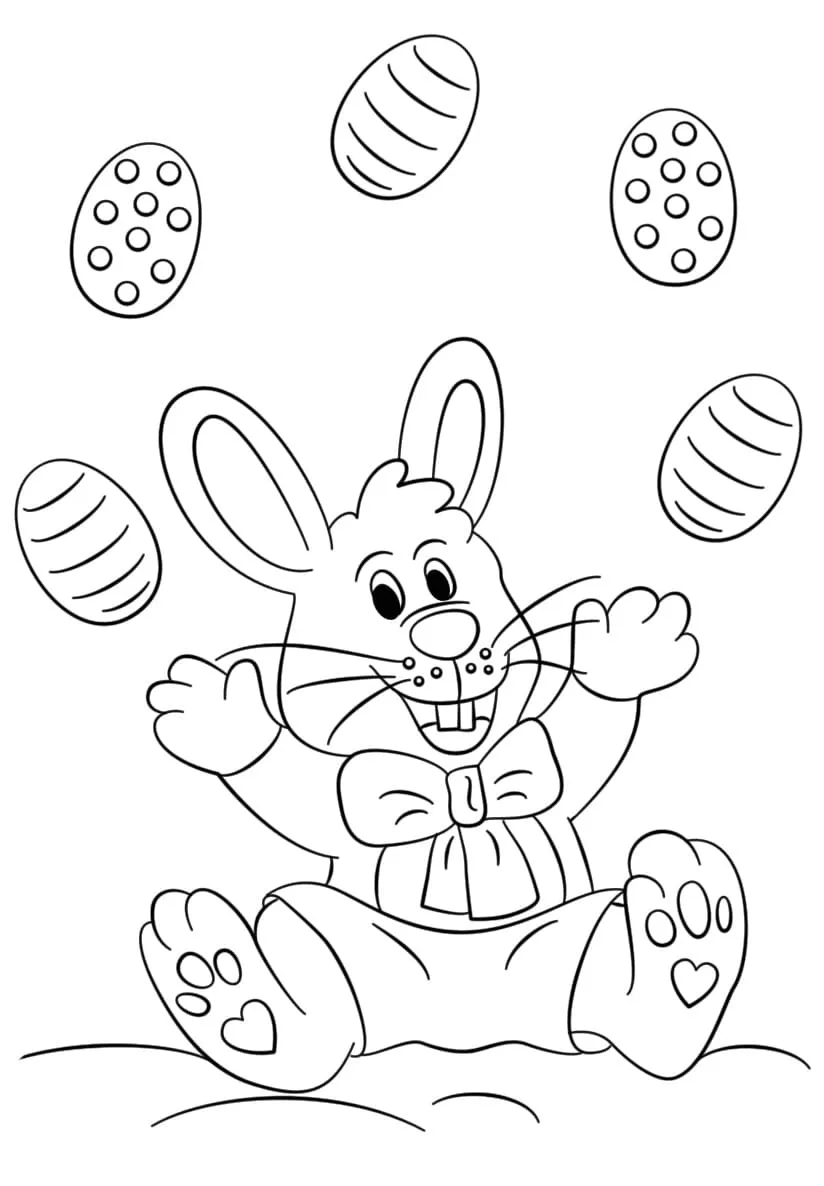 coloriage Pâques educatif pour enfant