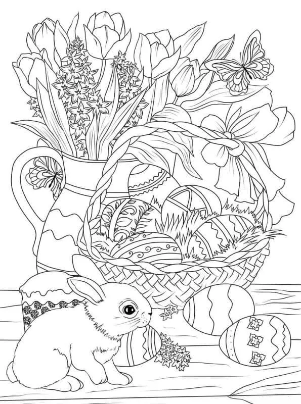 coloriage Pâques et apprentissage